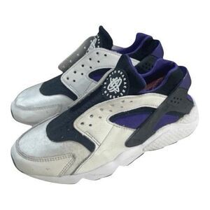Nike Air Huarache OG White Purple Punch Black DH4439-105 Women Sneakers Size 7.5